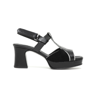SANDALIA NINA NOIR CROCCO