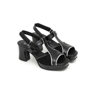 SANDALIA NINA NOIR CROCCO