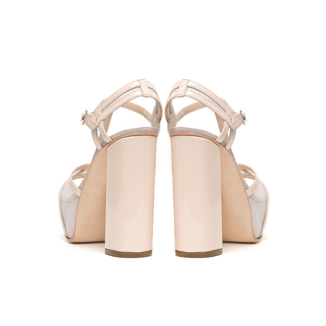 SANDALIA BRILLANT HIGH NUDE - Imagen 3